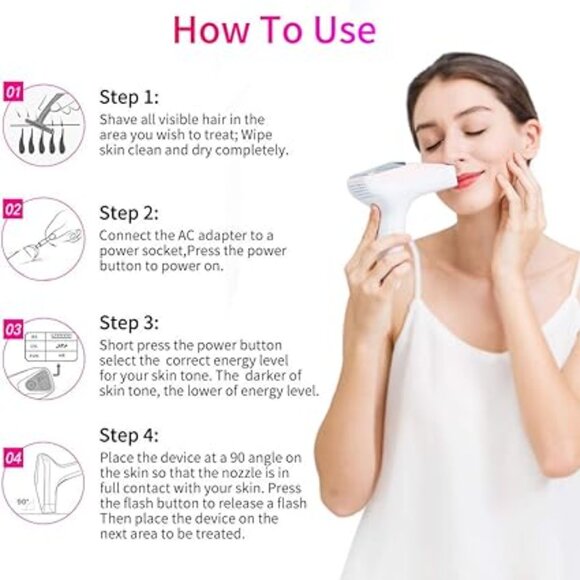 Never Used VEME IPL Permanent at Home Laser Hair Removal Device - Picture 10 of 11